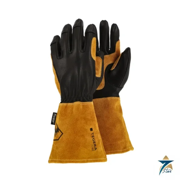 Tegera 7788 black goatskin welding glove with split leather cuff
