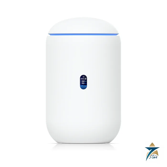 Ubiquiti UDR Dream Router Wi-Fi 6 cloud gateway, front view Ubiquiti UDR Dream Router Wi-Fi 6 cloud gateway, front view
