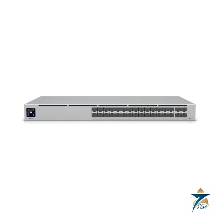Ubiquiti USW-Pro-Aggregation UniFi 10G 25G SFP aggregation switch, front view