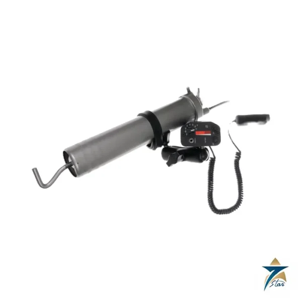 UE Systems Ultraprobe 201 grease caddy on a grease gun