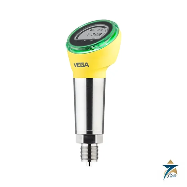 VEGA VEGABAR 38 pressure transmitter with ceramic cell, integrated display and status ring (family image)