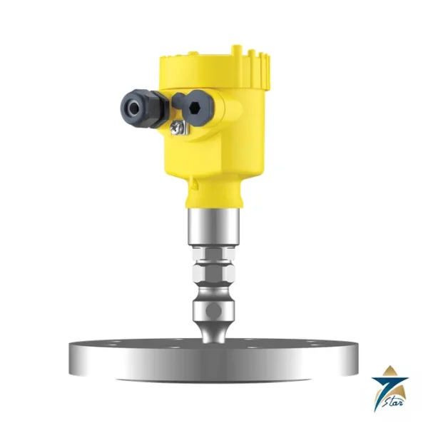 VEGA VEGABAR 81 pressure transmitter with flange chemical seal, shown with cooling element option (family image)