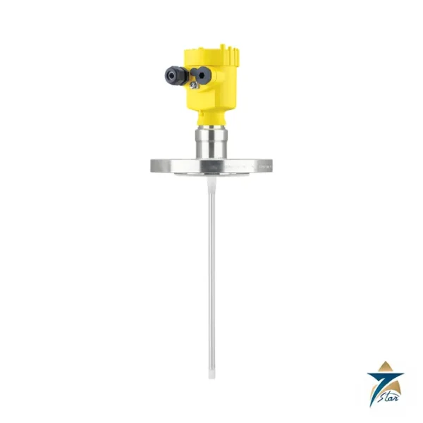 VEGA VEGAFLEX 83 PFA coated guided wave radar level sensor with flange and plastic housing (family image)