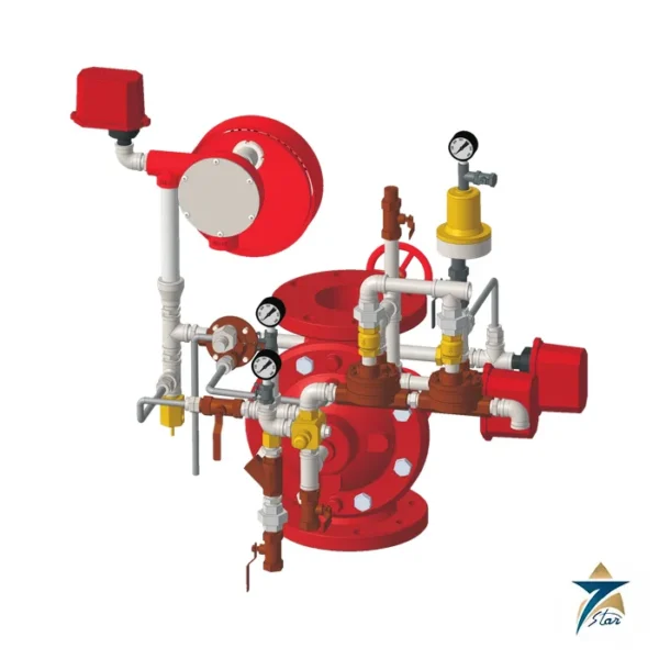 Weflo Fig. 5311 double interlocked pre-action valve with trim