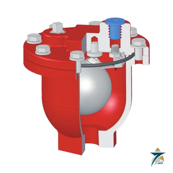 Weflo Fig. 9701 air release valve cutaway