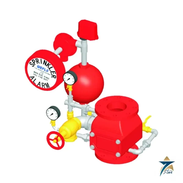 Weflo Fig. F1511 alarm check valve with trim