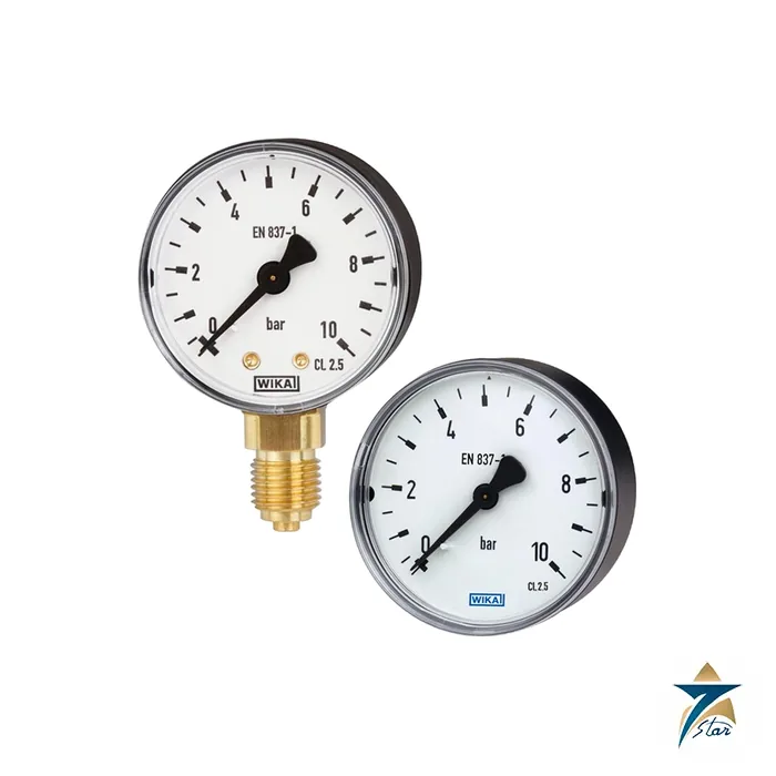 WIKA 111.12 Back Mount Pressure Gauge for HVAC and Chilled Water WIKA 111.12 Back Mount Pressure Gauge for HVAC and Chilled Water Supplied by Seven Star LLC