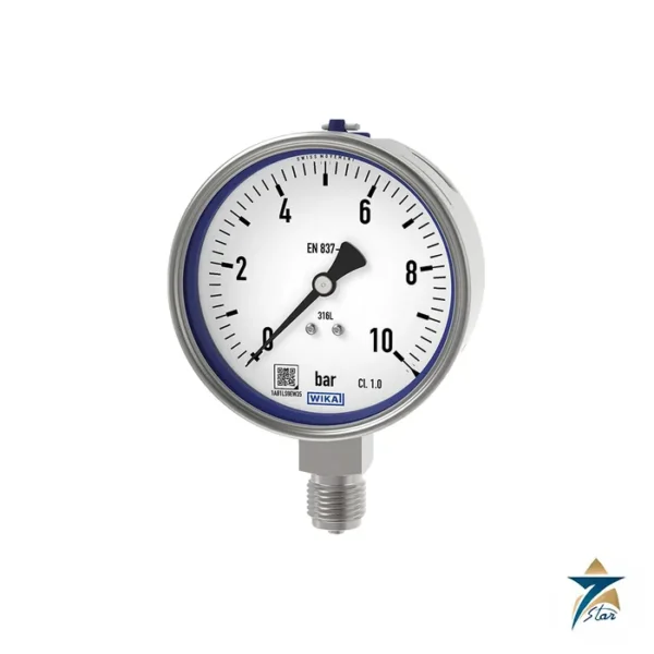 WIKA 232.50 Stainless Steel Bourdon Tube Pressure Gauge Supplied by Seven Star LLC