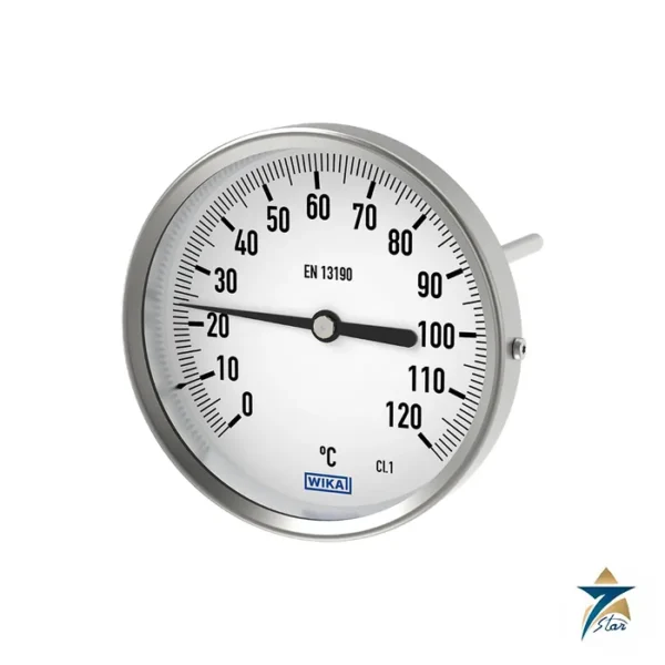 WIKA A52 Bimetal Thermometer, Back Mount, Stainless Steel Case Supplied by Seven Star LLC