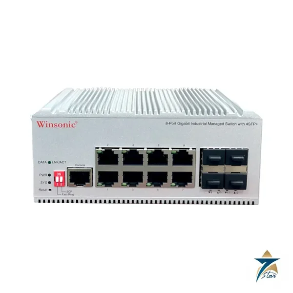Winsonic NE11002-30834A 8GE + 4x10G SFP+ L3 Managed Industrial Switch