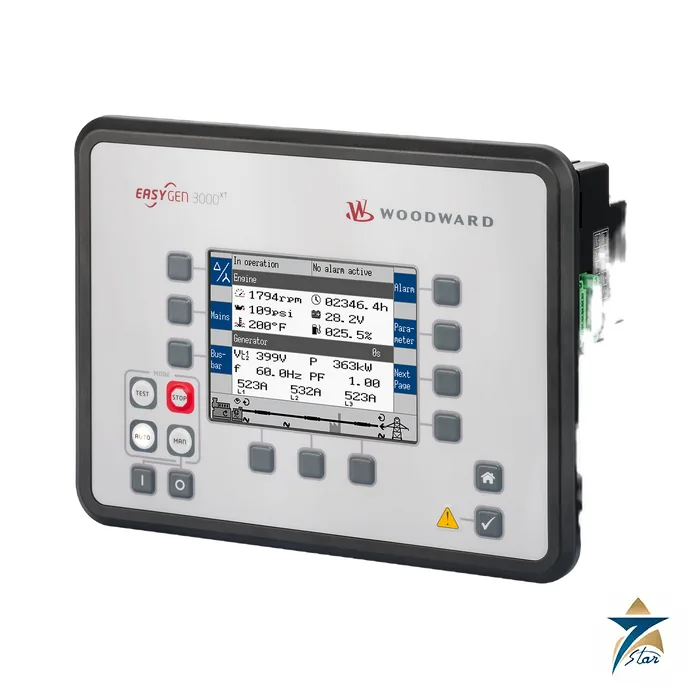 woodward-easygen-3500xt Woodward easYgen-3500XT genset controller front panel with graphic display
