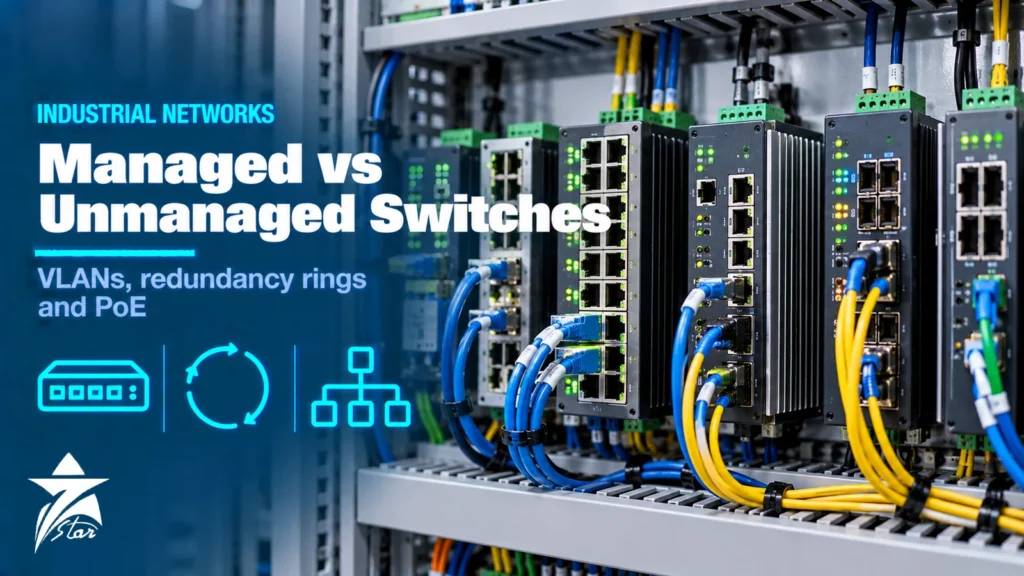 Managed vs Unmanaged Switch: Industrial Ethernet - Seven Star LLC