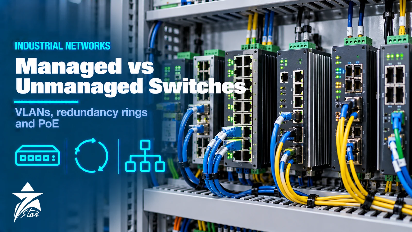 Managed vs Unmanaged Switch: Industrial Ethernet - Seven Star LLC