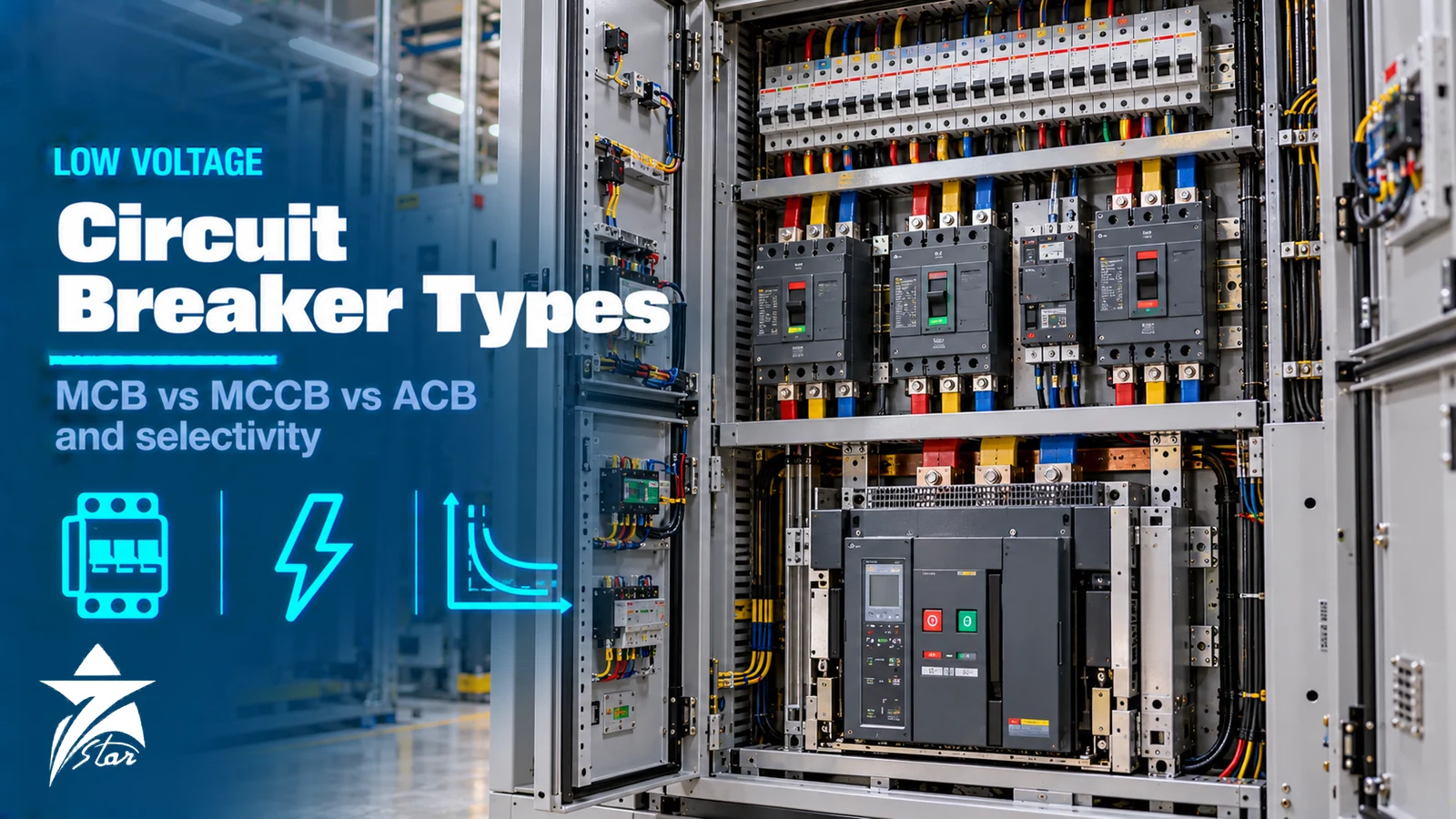 Circuit Breaker Types: MCB, MCCB and ACB Compared - Seven Star LLC