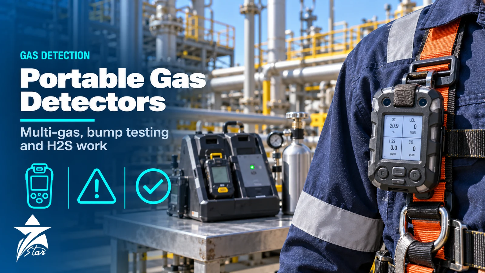 Portable Gas Detector Guide: Bump Test, Calibration, H2S